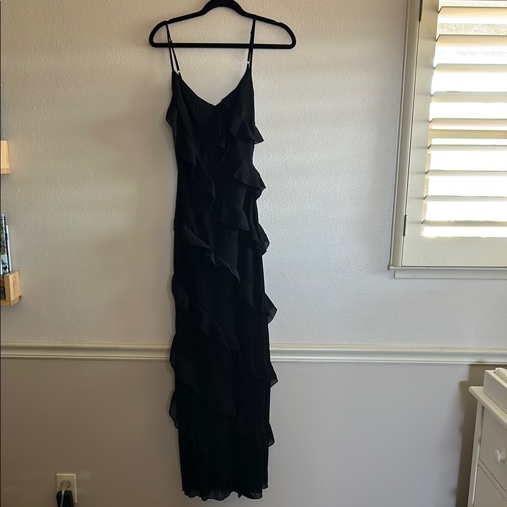 NWOT Petal & Pup Ciao Ruffles Maxi Dress in Black - Picture 6 of 12